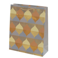 Пакет подарочный M (бумага 210г/м2, блок микс 12шт), L26 W10 H32 см, 4в.