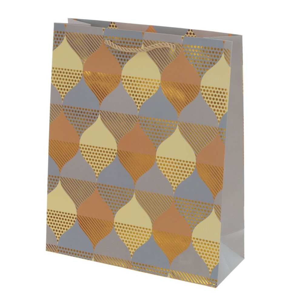 Пакет подарочный M (бумага 210г/м2, блок микс 12шт), L26 W10 H32 см, 4в.