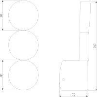 Настенный светильник Brioni 40130/LED золото Elektrostandard