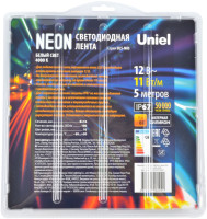 Светодиодная лента Neon ULS-N03-2835-100LED/m-8mm-IP67-DC12V-11W/m-5M-4000K блистер Uniel