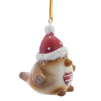 Фигурка декоративная подвесная "Птичка",   L3 W5 H5 см, 2в.