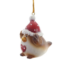 Фигурка декоративная подвесная "Птичка",   L3 W5 H5 см, 2в.