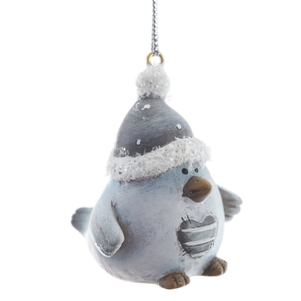 Фигурка декоративная подвесная "Птичка",   L3 W5 H5 см, 2в.