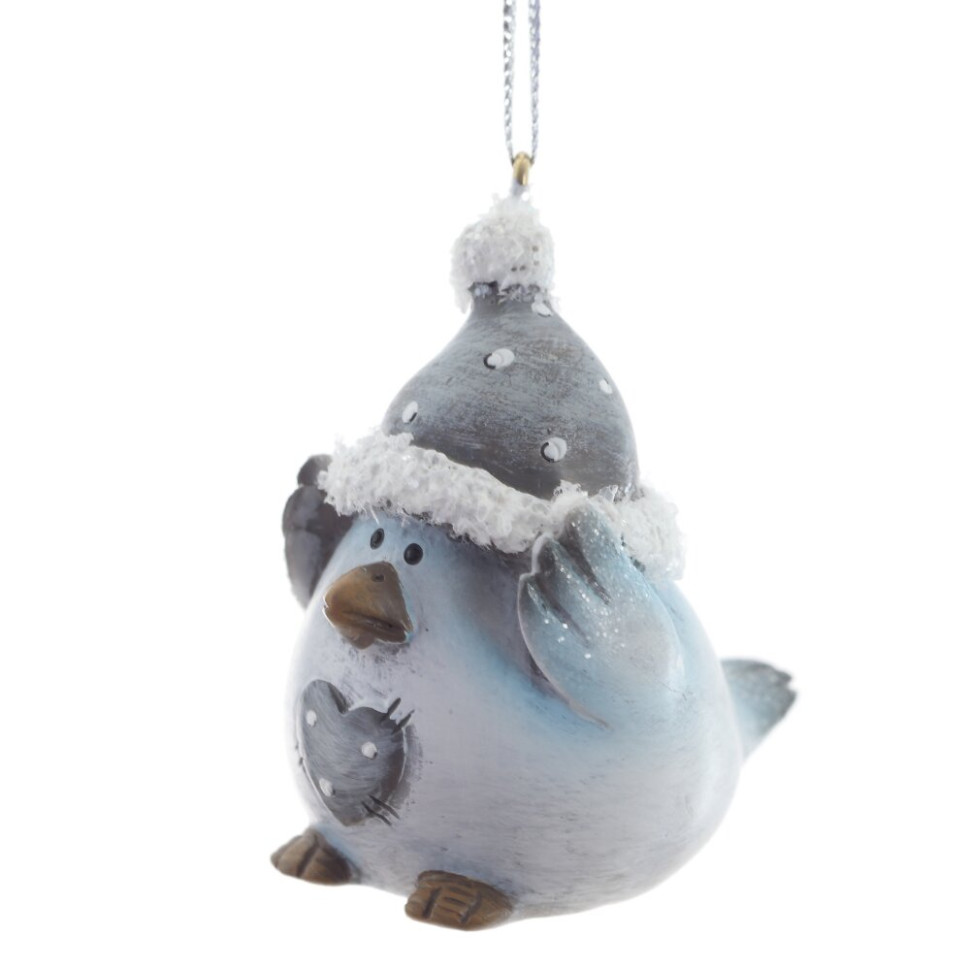 Фигурка декоративная подвесная "Птичка",   L3 W5 H5 см, 2в.