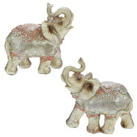 Фигурка декоративная "Слон", L15 W6,5 H14,5 см, 2в.
