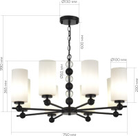 Подвесная люстра SL2003 SL2003.403.08 ST Luce