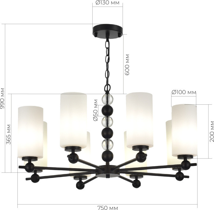 Подвесная люстра SL2003 SL2003.403.08 ST Luce