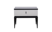 Тумбочка прикроватная Este черно-серая Тумбочка прикроватная Este черно-серая