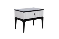 Тумбочка прикроватная Este черно-серая Тумбочка прикроватная Este черно-серая