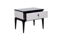 Тумбочка прикроватная Este черно-серая Тумбочка прикроватная Este черно-серая