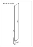 Настенный светильник L-CROSS LWA0168S-WH-WW DesignLed