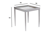 Столик журнальный Mirage серый