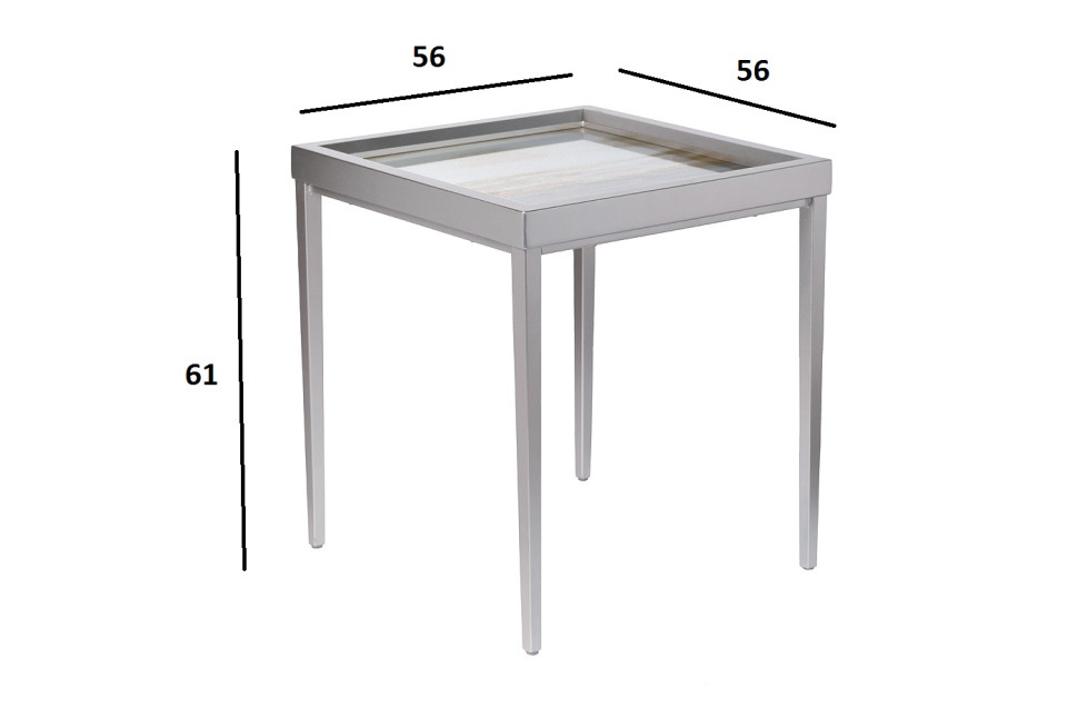 Столик журнальный Mirage серый