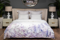 Комплект из 2х наволочек "Фиори" 50х70см сиренево-белый