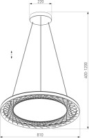 Подвесной светильник Parafe 40025/1 LED серый Eurosvet