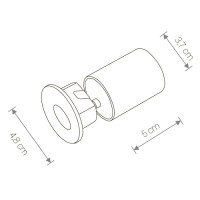 Встраиваемый светильник уличный Oia 9102 Nowodvorski