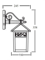 Настенный фонарь уличный KRAKOV 2 87302A/02 Gb Oasis Light