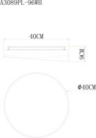 Потолочный светильник  A3089PL-96WH Arte Lamp