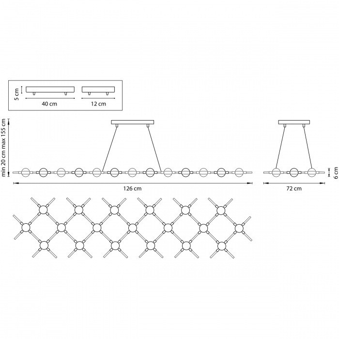 Подвесная люстра Bergamo 745347 Lightstar