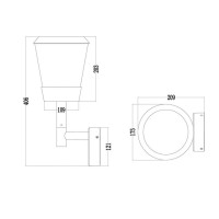 Уличный настенный светильник Maytoni Faro O039WL-01B Уличный настенный светильник Maytoni Faro O039WL-01B