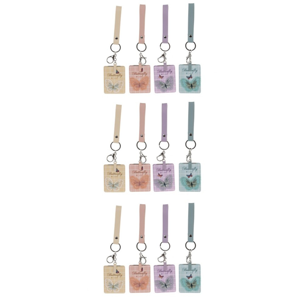 Зеркало карманное (блок 12шт), L6 W8,5 H1 см, 4в.