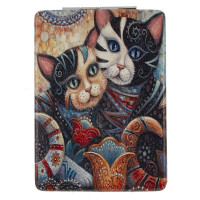 Зеркало карманное (блок 12шт), L6 W8,5 H1 см, 4в.