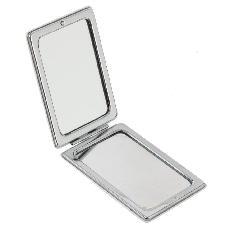 Зеркало карманное (блок 12шт), L6 W8,5 H1 см, 4в.