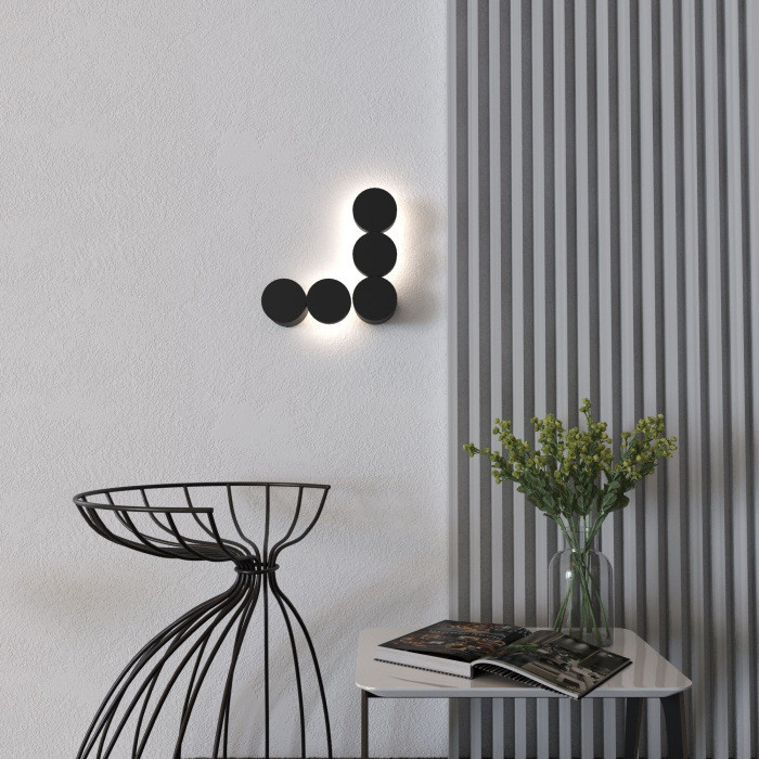 Настенный светильник Brioni 40130/LED черный Elektrostandard