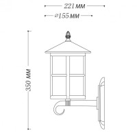 Уличный настенный светильник De Markt Телаур 806020801