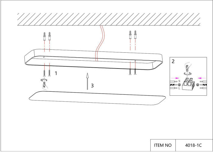 Потолочный светильник Piano 4078-1C Favourite