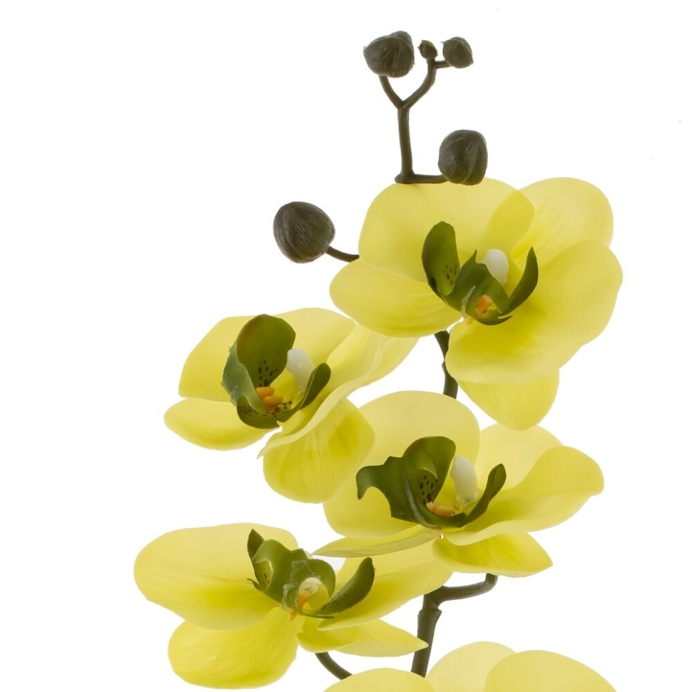 Цветок искусственный "Орхидея" (Real Touch), L15 W10 H85 см