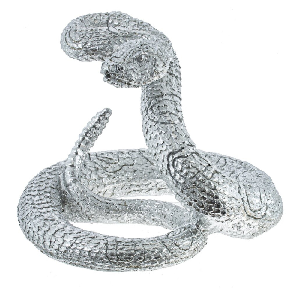 Фигурка декоративная "Змея", L16 W18 H14 см, 2в.