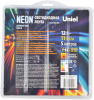 Светодиодная лента Neon ULS-N03-2835-100LED/m-8mm-IP67-DC12V-11W/m-5M-6500K блистер Uniel
