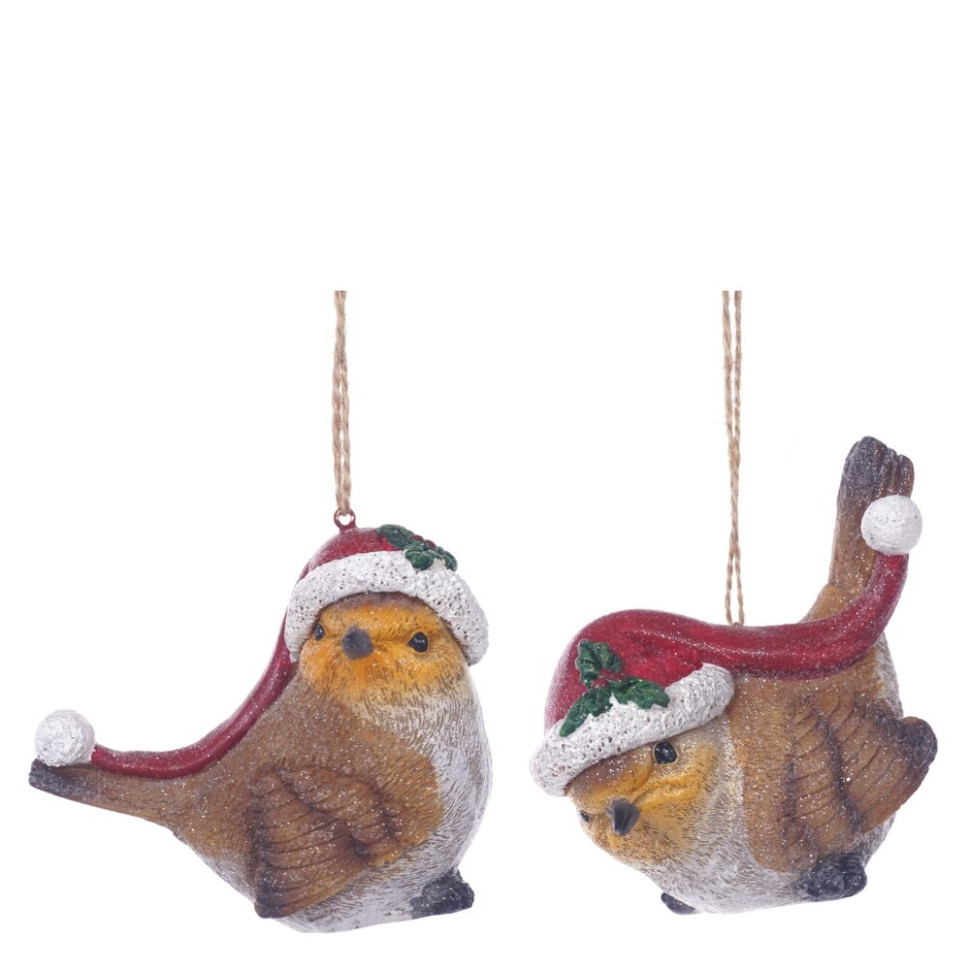 Фигурка декоративная подвесная "Птичка",  L9 W5 H8 см, 2в.