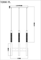 Подвесной светильник Novas V2890-PL Moderli Подвесной светильник Novas V2890-PL Moderli