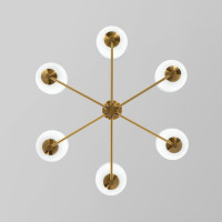 Потолочная люстра Loona 60161/6 латунь Eurosvet