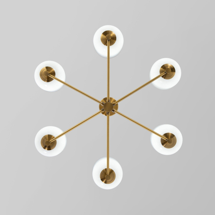 Потолочная люстра Loona 60161/6 латунь Eurosvet