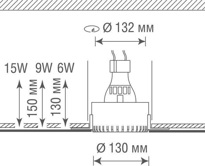 Точечный светильник Elementare DL227G Donolux